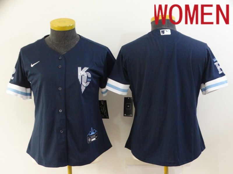 Cheap Women Kansas City Royals blank Blue Game Nike 2022 MLB Jerseys